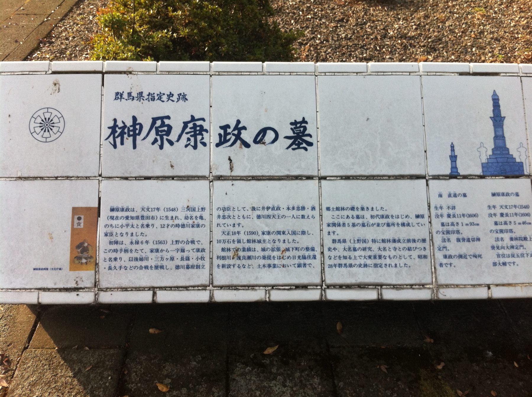 榊原康政の墓(善導寺) 写真2
